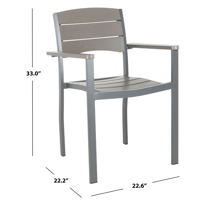 Cargile Outdoor Stacking Dining Armchair