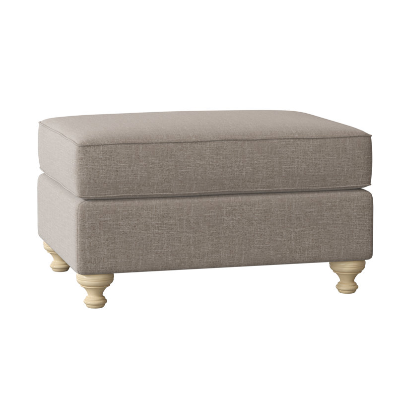 Repose-pieds rectangulaire 33 po Duckling, Brianne 21, Latte
