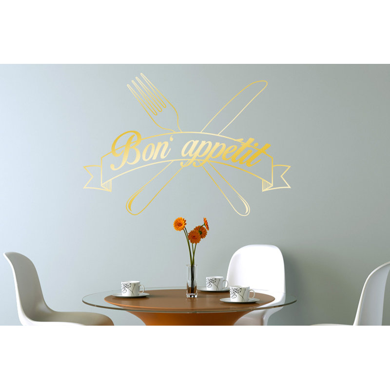 Wall Decal, Shiny Gold, Large
