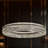 1-Light Modern Glam Led Wheel Circle Crystal Chandelier 33.5inch Art Deco Round Pendant Light