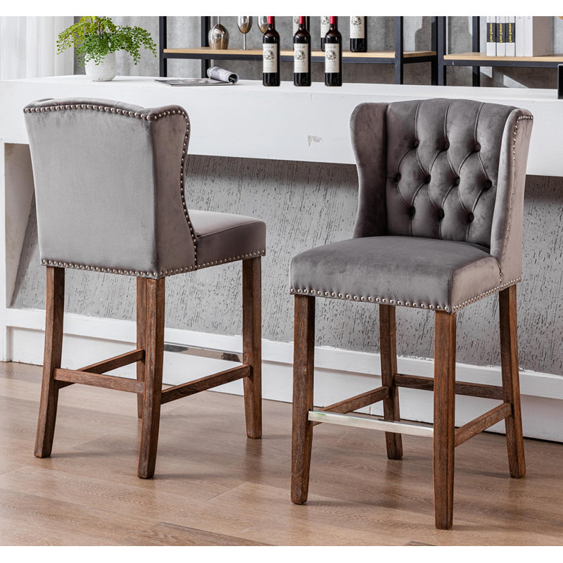 Tabouret Cesario, Gris