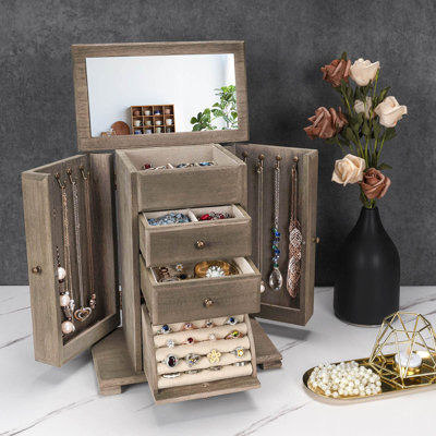 Boîte à bijoux en bois