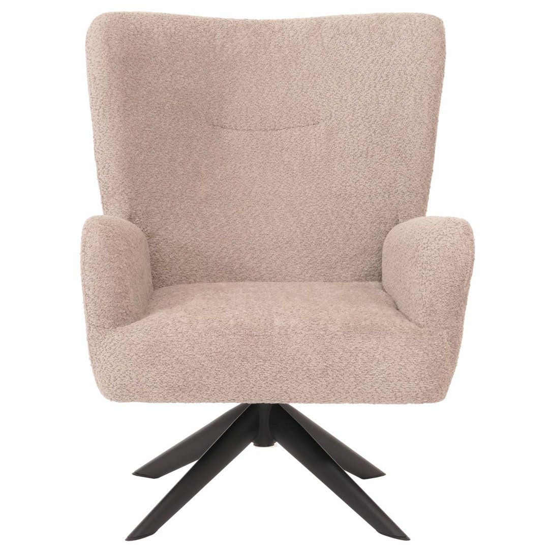 Lounge-Sessel MCW-N65, Cocktailsessel Polstersessel Relaxsessel, drehbar, Stoff/Textil Chenille