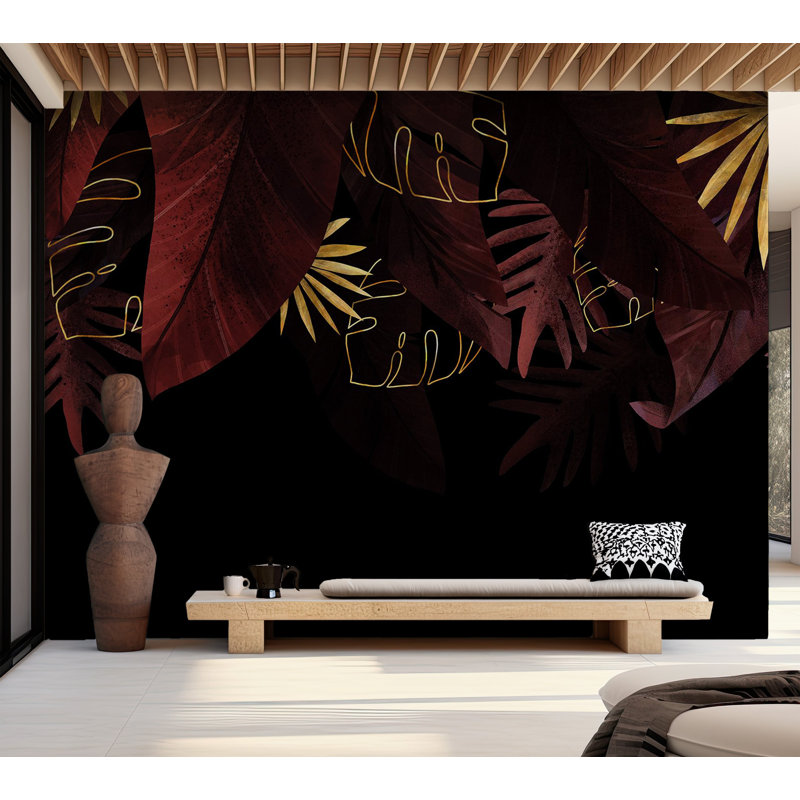 Murale auto-adhésive Brandol, Rouge, L 96 po x l 135 po
