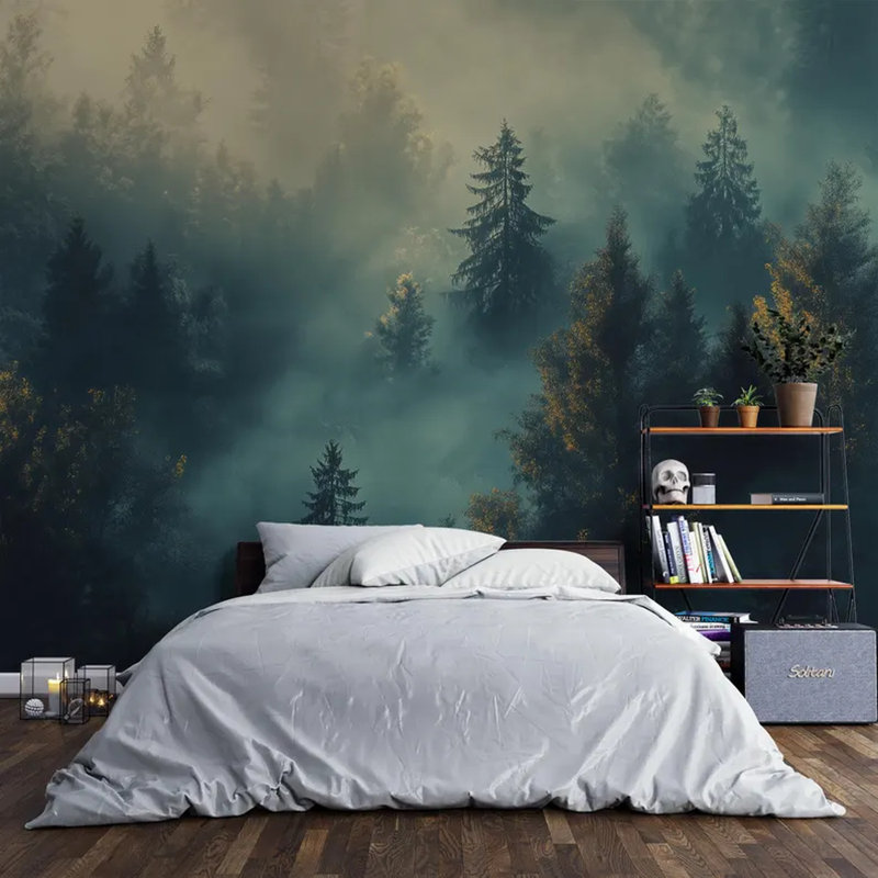 Mystic Golden Forest Mist, 105.96" L x 138" W
