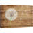 Dandelion on Brown Wood Effect Background Rustic Pictures Large Wrapped Canvas Print Wall Art-56335111