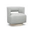 Crystle Swivel Barrel Chair Chair with Ottoman-2020068320-2020068238
