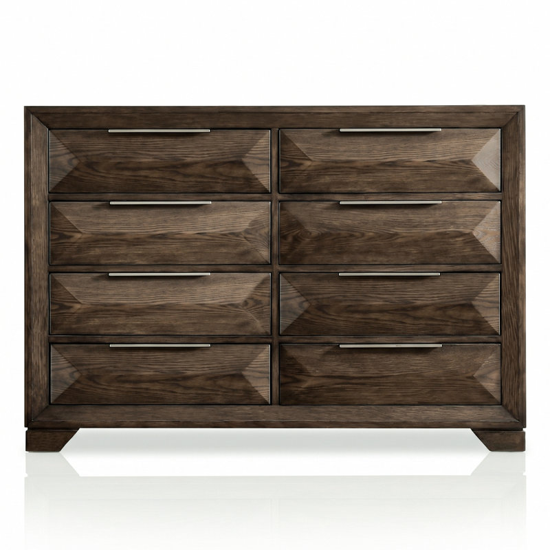 Commode 8 tiroirs Fikir, Brown