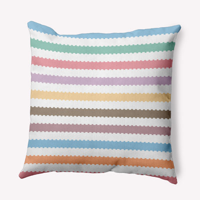 Striped Reversible Throw Pillow