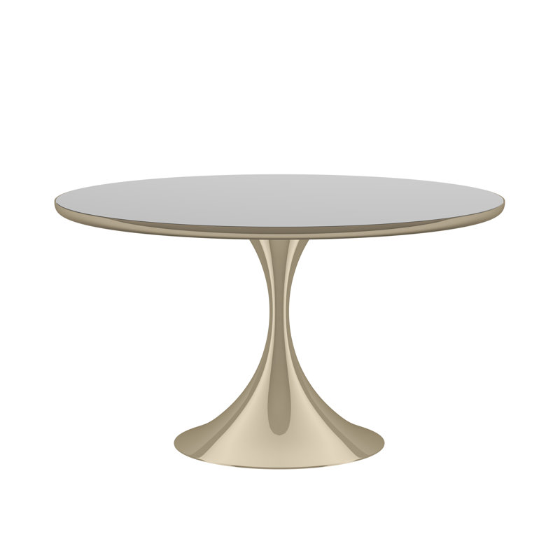 Semper Round Glass Dining Table, Bronze, Deep Bronze