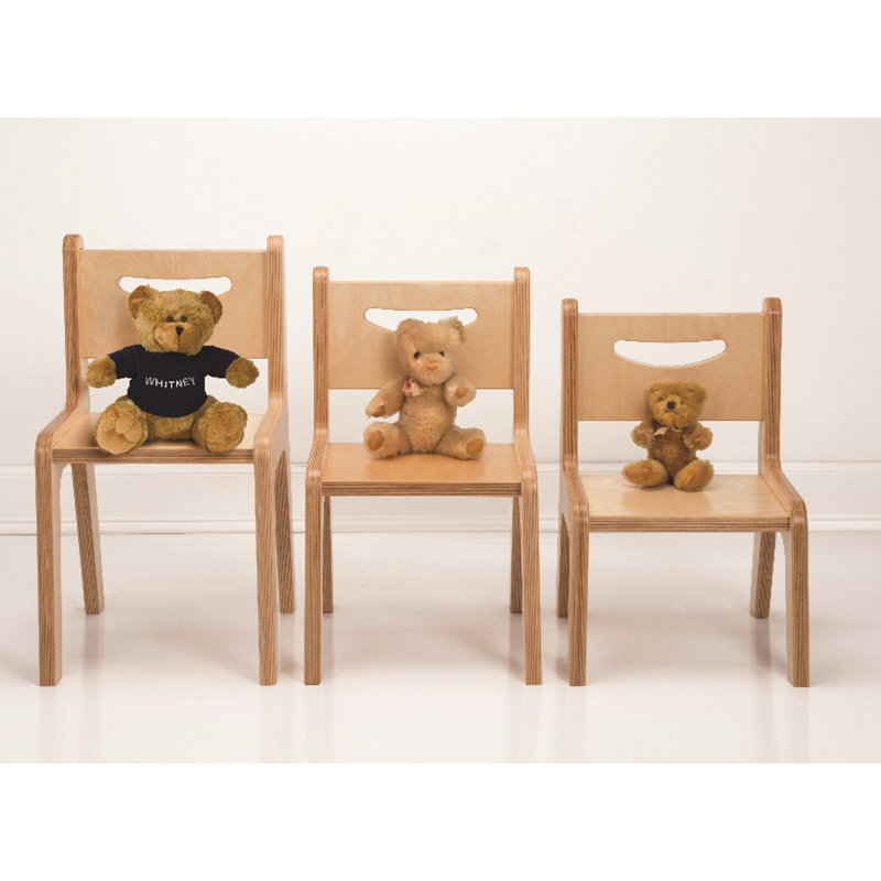 Chaise de classe standard, Naturel, 14 po