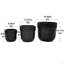 3 pots de fleurs en céramique, pot de fleurs moderne pour patio, jardin ou rebords de fenêtre-1744205460