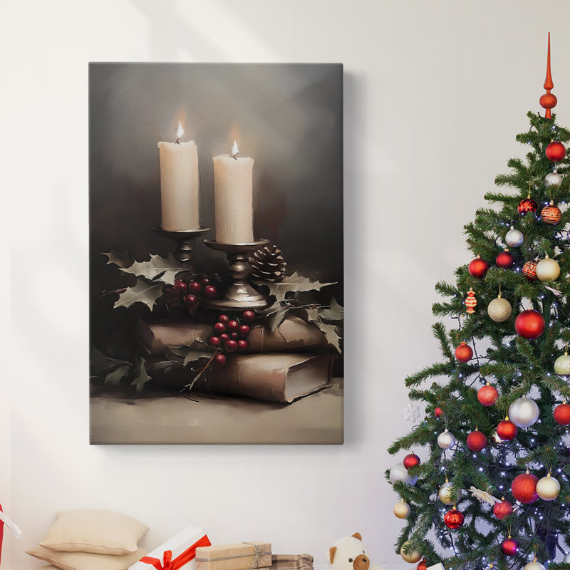 Art des Fêtes de Noël - Toile tendue avec châssis - Série 2-CCXVII, H 12 po x l 8 po