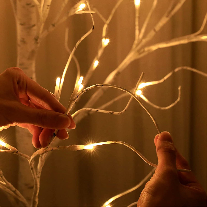 Brindille de bouleau illuminée Tako