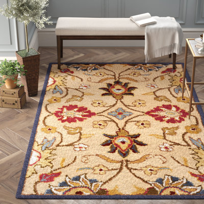 Arden Hand Tufted Wool Floral Indoor Rug