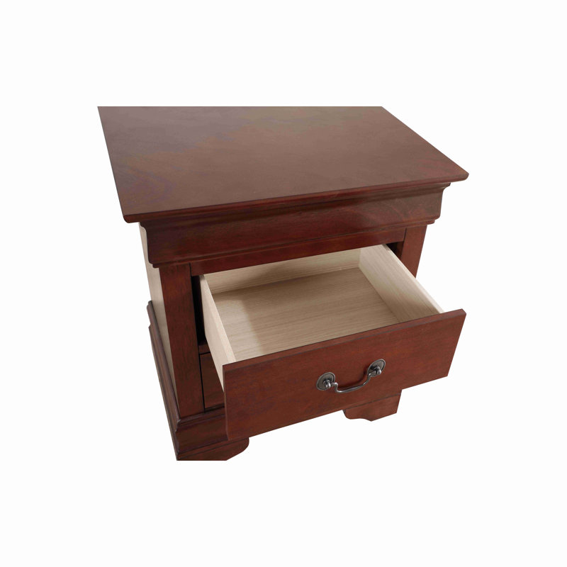 Table de chevet charmante finition cerisier G2100-N