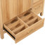 Meuble-lavabo de 36 po en bois avec cadre en bois massif, 2 portes à fermeture douce, 4 tiroirs à fermeture douce, tablette réglable-579156641