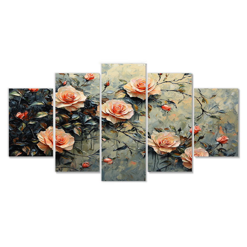 Branson - - Décoration murale roses - - Modern W Modern Wall Art Diamond