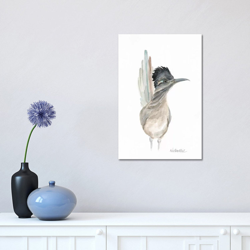 Roadrunner 1 Piece Painting on Canvas, 30.48 cm H x 45.72 cm W, Wrapped Canvas