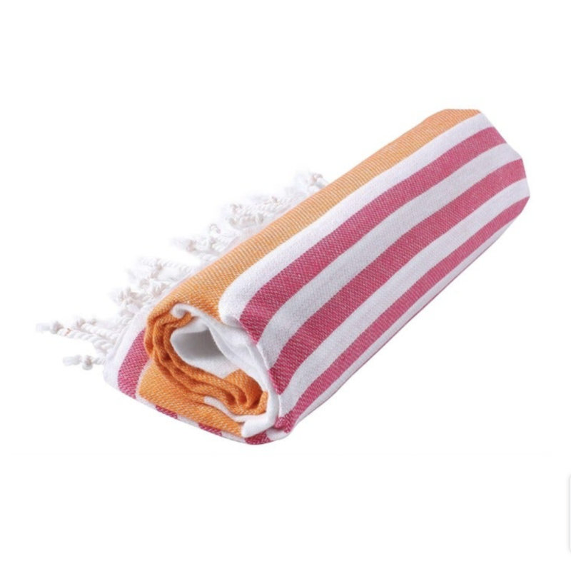 Serviette de plage Mahika, Mauve orangé