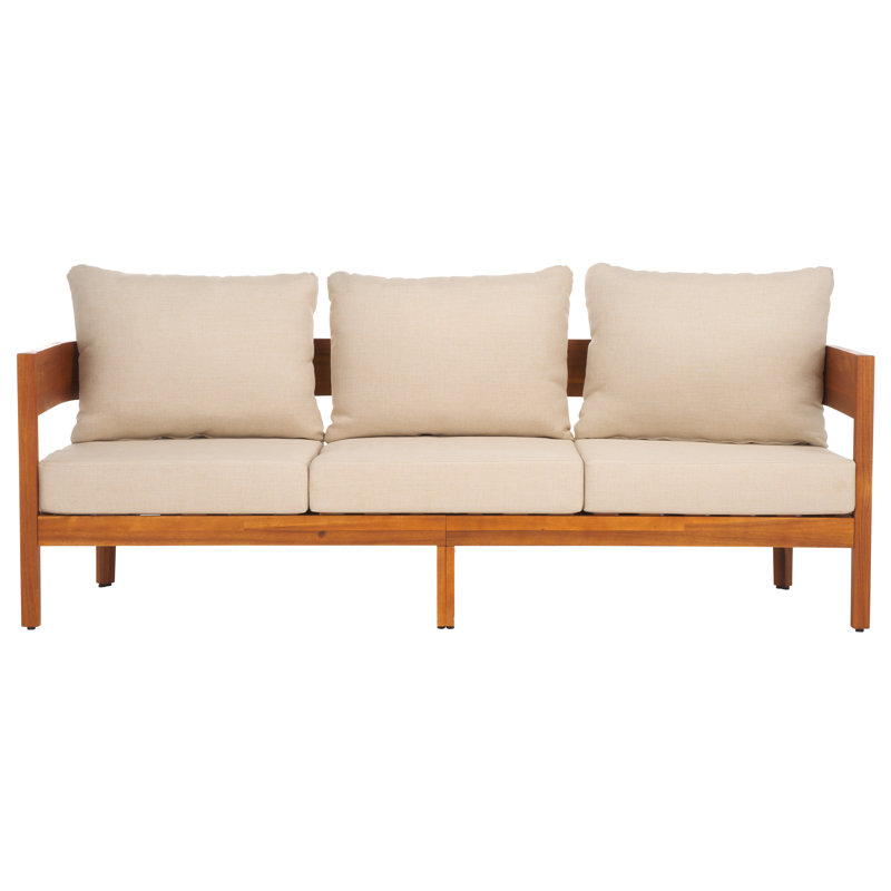 Kaiiden 3 Seater Patio Sofa, Natural, Beige