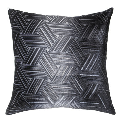 Entwined Square Velvet Pillow Cover & Insert
