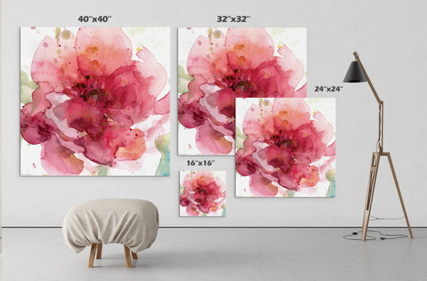 Winston Porter 'Bold Blush I' - Wrapped Canvas Print & Reviews | Wayfair