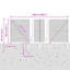 140 cm H x 2500 cm W Steel Border Fencing
