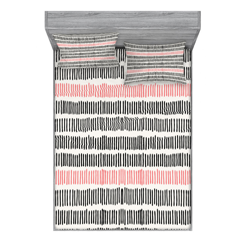 Microfiber Sheet Set, Queen Sheet Set with Fitted Sheet