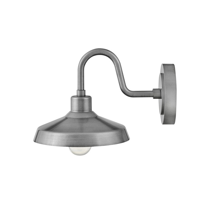 Vanielle Composite Wall Light, Antique Brushed Aluminum, 9" H x 9.5" W x 13.5" D