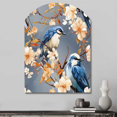 Luce - Floral Arch Shape Irregular Metal Wall Decor