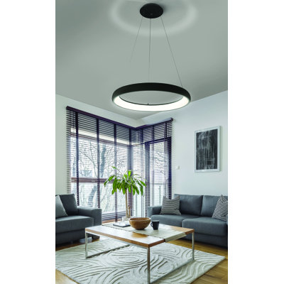 1 - Light LED Wagon Wheel Pendant