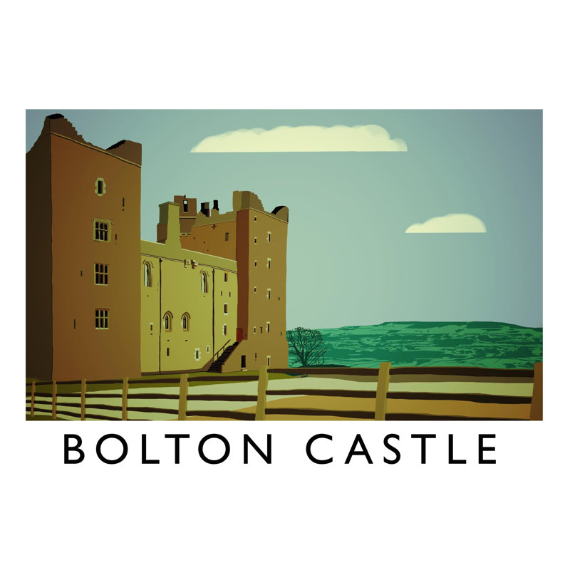 Bolton Castle 2 by Richard O'Neil - Print, No Frame, 30 cm H x 40 cm W x 1 cm D