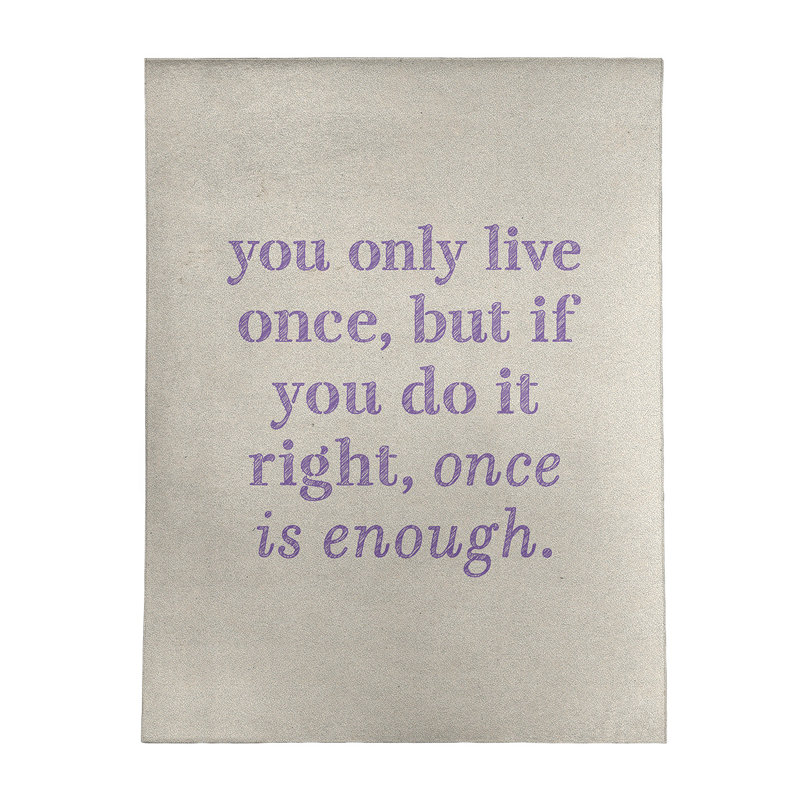 Quotes Chenille Indoor Rug, Rectangle 9' x 12'