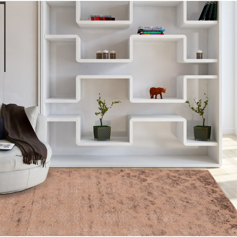 Tapis brun noué à la main Tietjen Damask