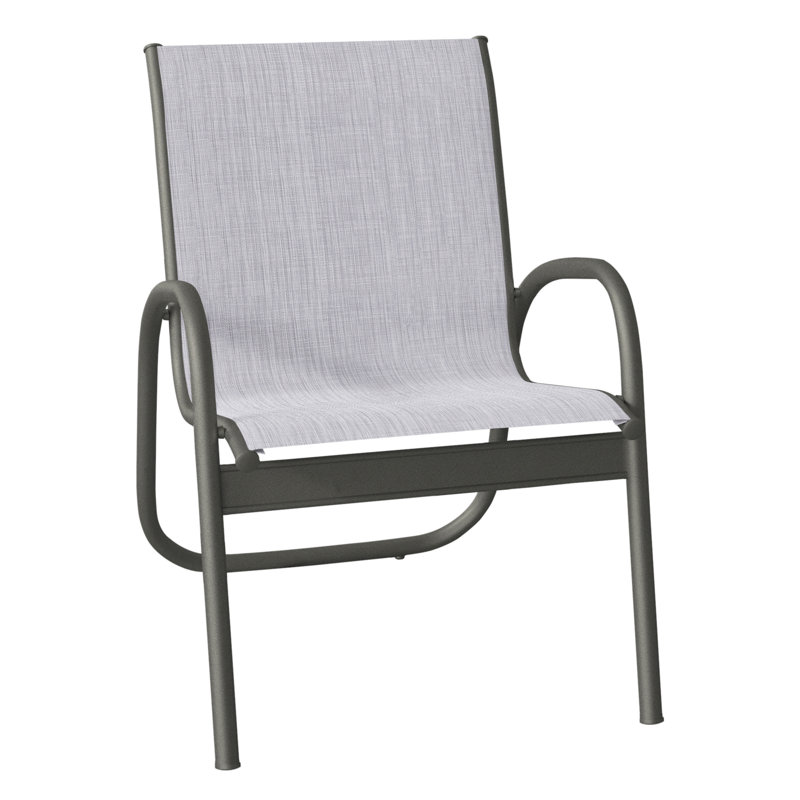 Fauteuil de patio Gardenella, Graphite texturé, Bijou