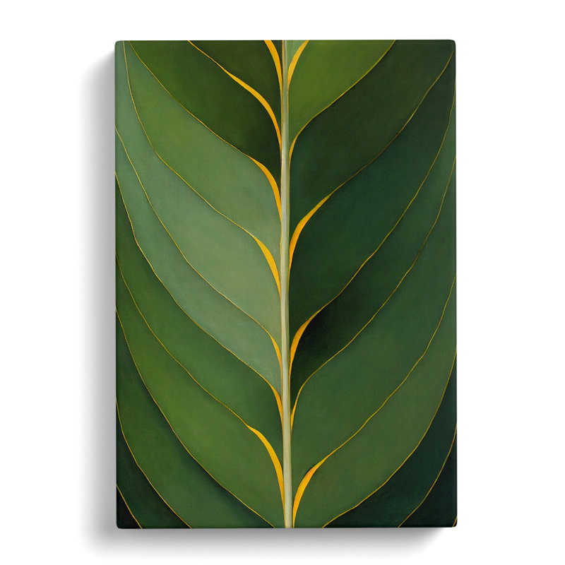 Ilyes Plant Leaf Vol.5 - Wrapped Canvas, 76cm H x 50cm W x 3cm D