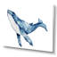«Blue Whale on White II», reproduction sur toile-67236563-67236551