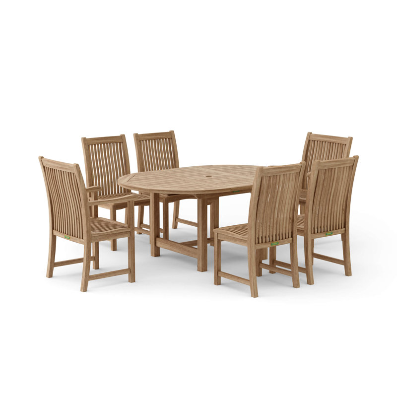 Ensemble repas 5 pièces teck bahama