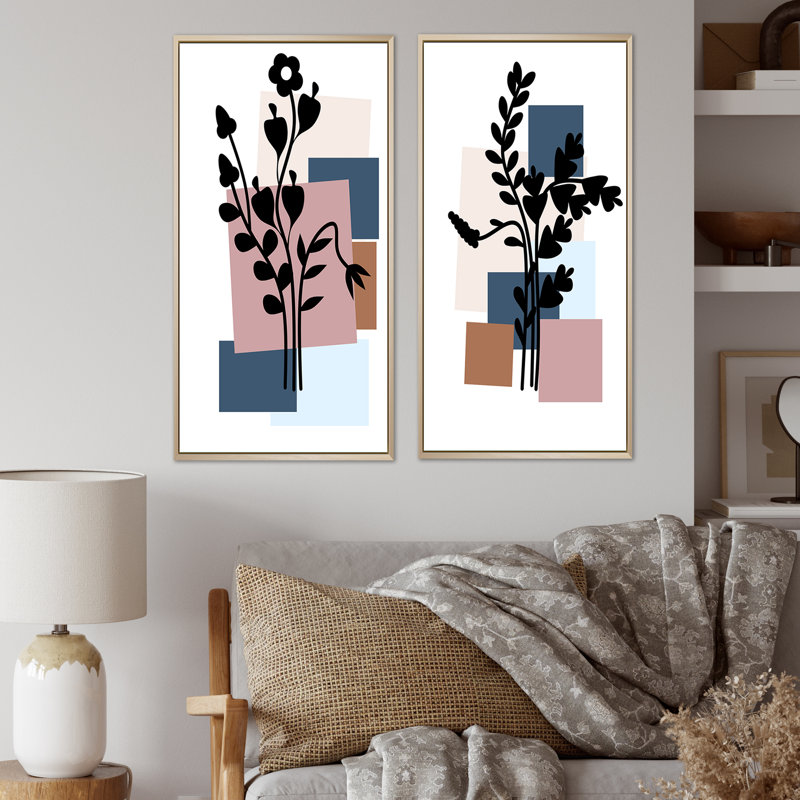 Scandinavian Minimalistic Geometrics II " Scandinavian Minimalistic Geometrics II " 2 - Pieces, 40" H x 40" W x 1.5" D