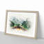Boat in Lago Di Braies Italy in Abstract - Picture Frame Painting Print-55679391-55679390