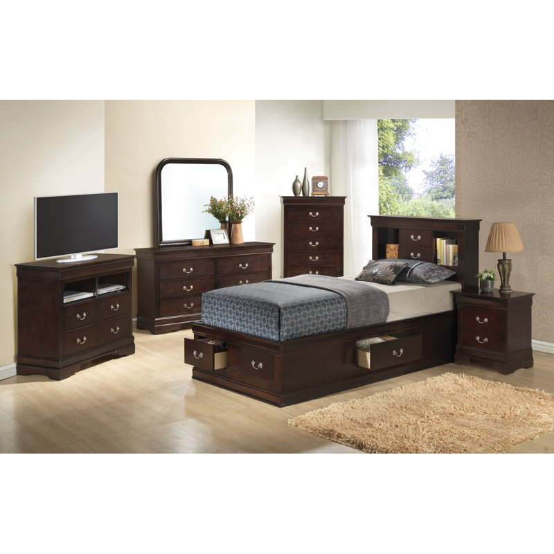 Commode double à 6 tiroirs de 60 po de largeur Citronelle, Cappuccino