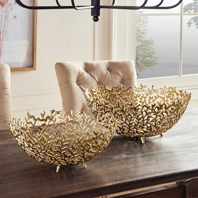 Aluminum Decorative Bowl Set