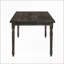 Tables de salle à manger | Mesa de Comedor, 60 po en bois d'ingénierie gris ardoise pour la salle à manger | Rectangle