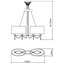 Vidal 3 - Light Shaded Chandelier