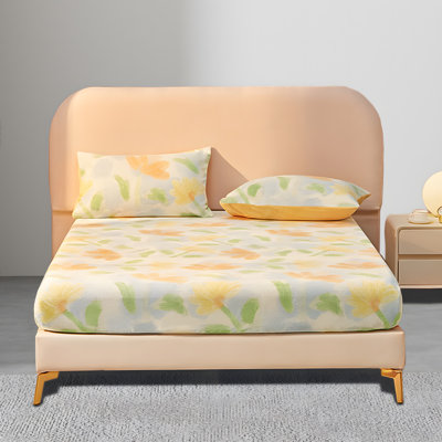 Sleeping Mist Tea Cream Fitted Sheet