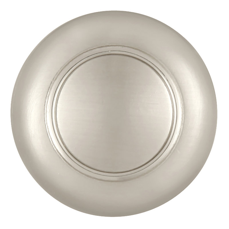 Eclipse Mushroom Knob, Satin Silver Cloud