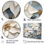 Ensemble de décoration murale poinsettias beige et bleu-107749652-107749655