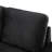 L-Shape Corner With Charge & Hidden Space, Black Sectional -Bed Armrest Storage , Fabric-672649312