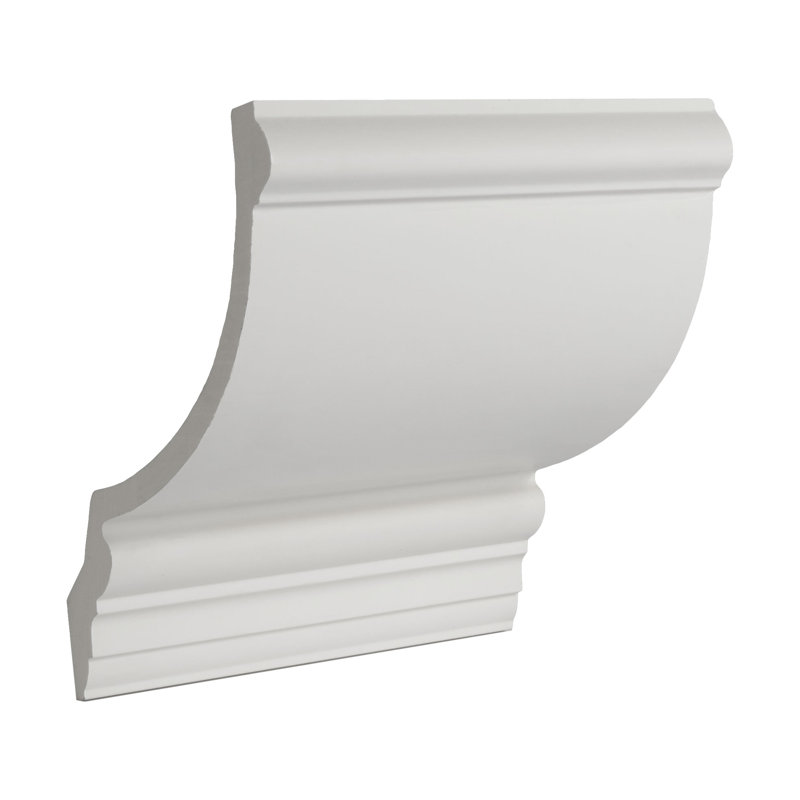 6-Inch Primed Polyurethane Crown Moulding Sample